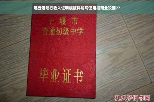 连云港建行收入证明模板详解与使用指南全攻略??