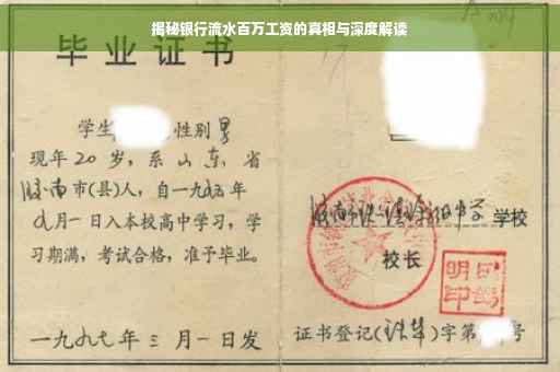 揭秘银行流水百万工资的真相与深度解读