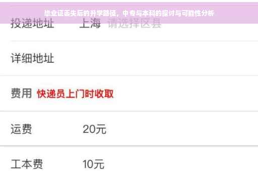 毕业证丢失后的升学路径，中专与本科的探讨与可能性分析