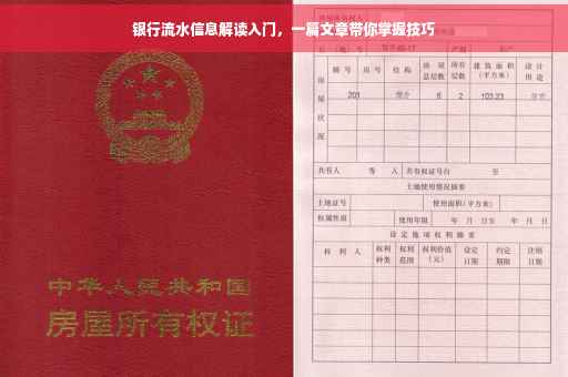 银行流水信息解读入门，一篇文章带你掌握技巧