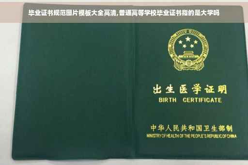 毕业证书规范图片模板大全高清,普通高等学校毕业证书指的是大学吗