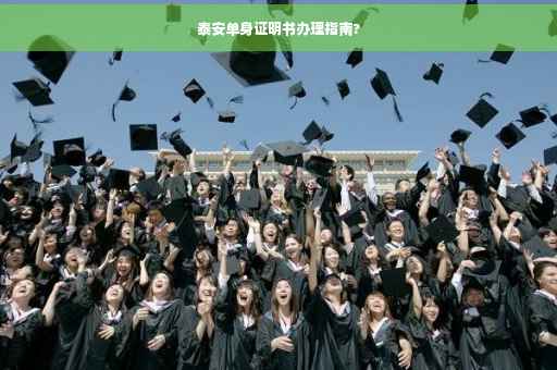 泰安单身证明书办理指南? 泰安单身证明书办理指南?