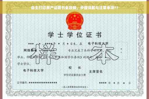 自主打印房产证明书全攻略，步骤详解与注意事项??