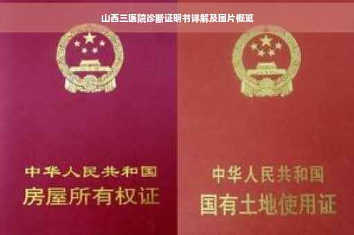 山西三医院诊断证明书详解及图片概览