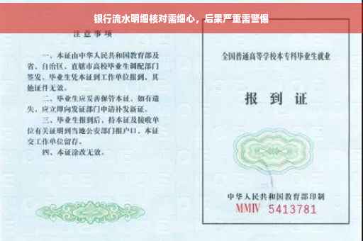 银行流水明细核对需细心，后果严重需警惕