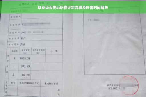 毕业证丢失后职称评定流程及所需时间解析