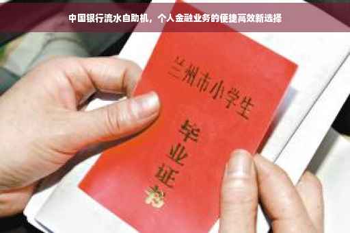 中国银行流水自助机，个人金融业务的便捷高效新选择
