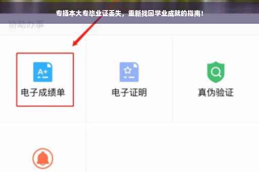 专插本大专毕业证丢失，重新找回学业成就的指南！