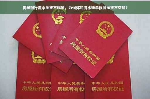 揭秘银行流水全贷方现象，为何你的流水账单仅展示贷方交易？