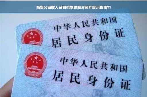 商贸公司收入证明范本详解与图片展示指南??