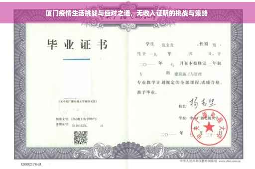 厦门疫情生活挑战与应对之道，无收入证明的挑战与策略
