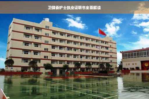 卫健委护士执业证明书全面解读