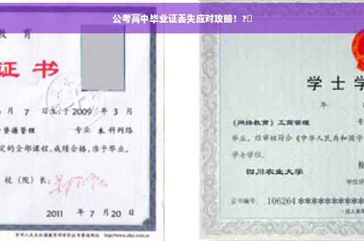 公考高中毕业证丢失应对攻略！?✨