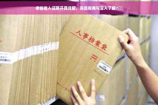 老板收入证明开具详解，实操指南与深入了解?⚡️