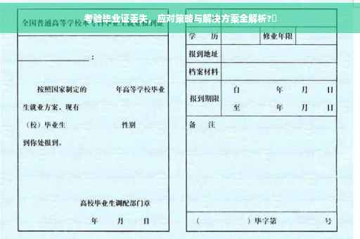 考验毕业证丢失，应对策略与解决方案全解析?✨
