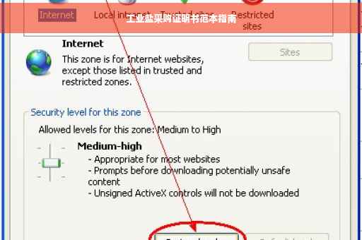 工业盐采购证明书范本指南