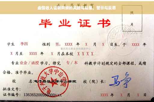 虚假收入证明购房的风险与后果，警示与反思