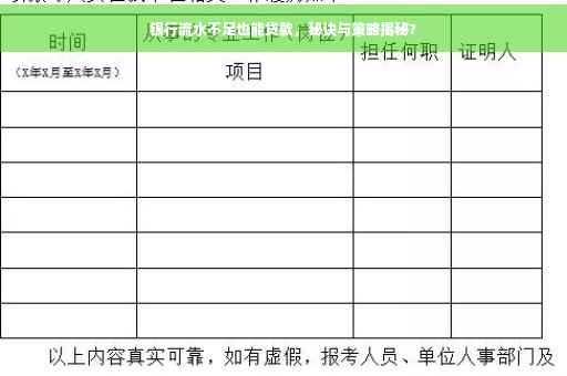 银行流水不足也能贷款，秘诀与策略揭秘?
