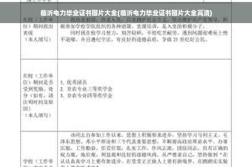 临沂电力毕业证书图片大全(临沂电力毕业证书图片大全高清)