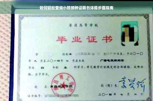 如何轻松查询小孩接种证明书详细步骤指南