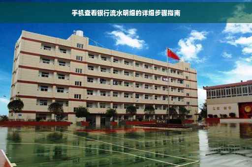 手机查看银行流水明细的详细步骤指南