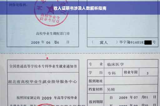 收入证明书涉及人数解析指南