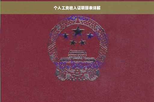 个人工资收入证明图表详解