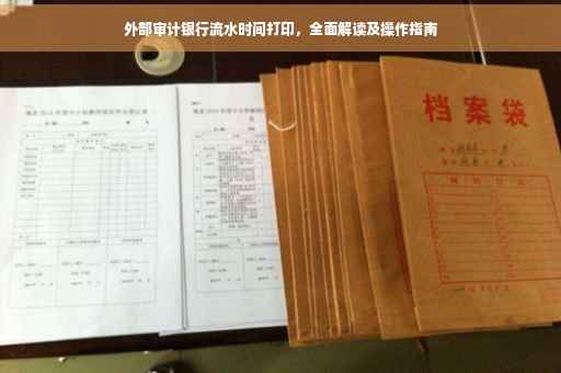 外部审计银行流水时间打印，全面解读及操作指南