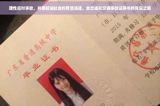 理性应对事故,共建和谐社会的智慧选择,放弃追究交通事故证明书的背后之路 理性应对事故,共建和谐社会的智慧选择,放弃追究交通事故证明书的背后之路