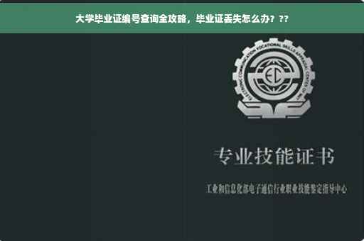 大学毕业证编号查询全攻略,毕业证丢失怎么办??? 大学毕业证编号查询全攻略,毕业证丢失怎么办???