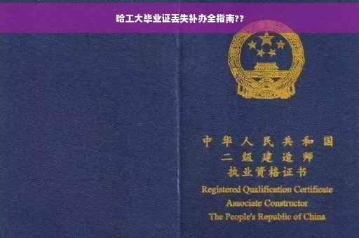 哈工大毕业证丢失补办全指南??