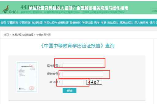 单位能否开具低收入证明？全面解读相关规定与操作指南