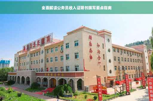 全面解读公务员收入证明书撰写要点指南