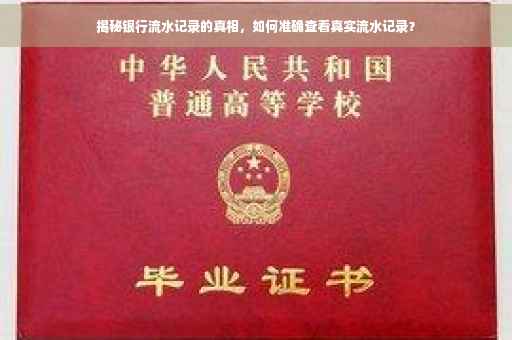 揭秘银行流水记录的真相，如何准确查看真实流水记录？