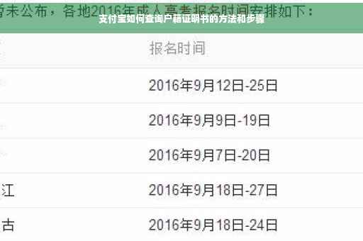 支付宝如何查询户籍证明书的方法和步骤