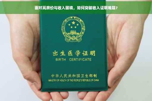 面对高房价与收入困境，如何突破收入证明难题？
