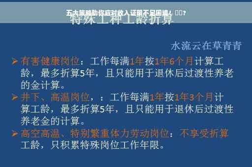 五大策略助你应对收入证明不足困境！⚡️?