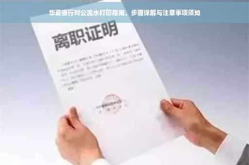 华夏银行对公流水打印指南，步骤详解与注意事项须知
