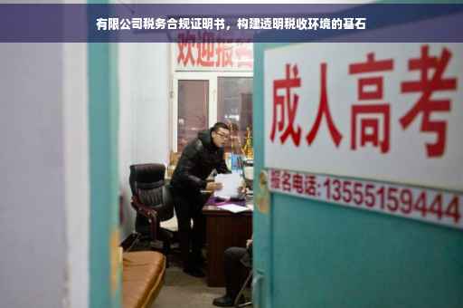 有限公司税务合规证明书，构建透明税收环境的基石