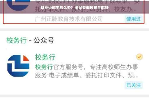 毕业证遗失怎么办？编号查询攻略全解析