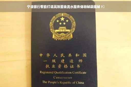 宁波银行智能打造高效薪金流水服务体验秘籍揭秘 ?✨