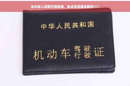 汕头收入证明开具指南，地点及流程全解析?⚡️