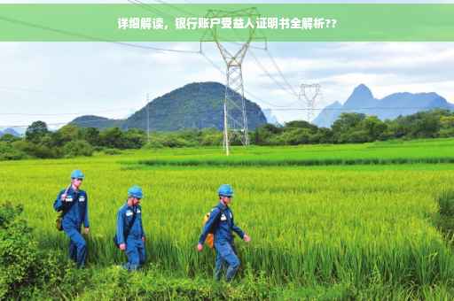 详细解读，银行账户受益人证明书全解析??