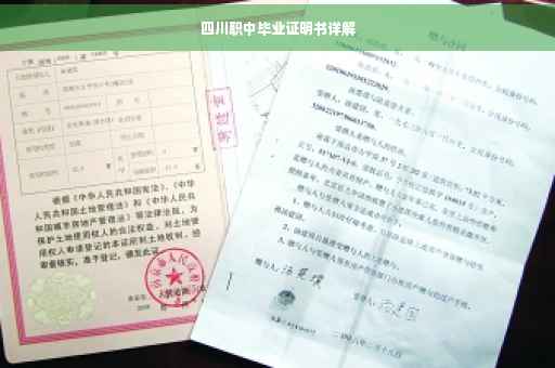 四川职中毕业证明书详解