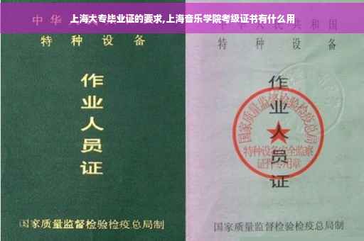 上海大专毕业证的要求,上海音乐学院考级证书有什么用