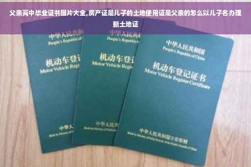 父亲高中毕业证书图片大全,房产证是儿子的土地使用证是父亲的怎么以儿子名办理新土地证