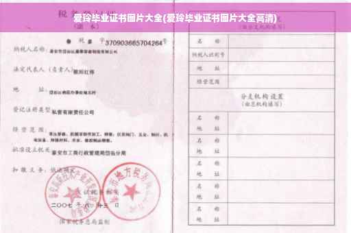 爱玲毕业证书图片大全(爱玲毕业证书图片大全高清)