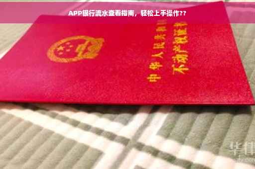APP银行流水查看指南，轻松上手操作??