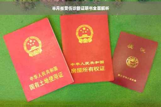 半月板受伤诊断证明书全面解析