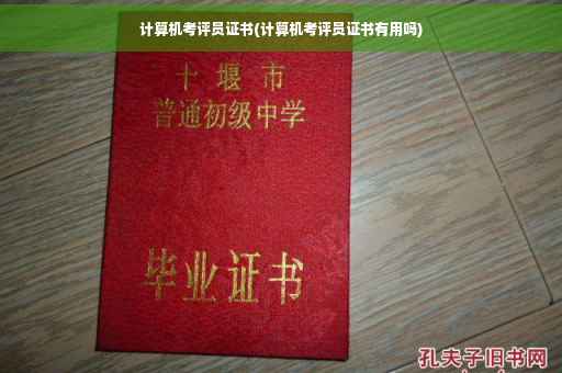 计算机考评员证书(计算机考评员证书有用吗)